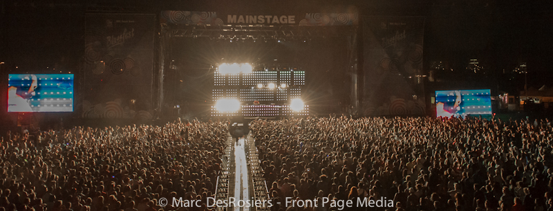 DJ Tiesto performs on the Main Stage of Ottawa Bluesfest on July 4th, 2012