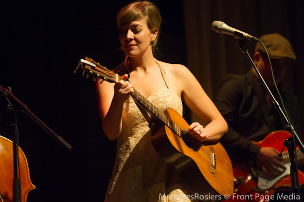 December 6th, 2012. Jill Barber performs at  the Archives Canada auditorium in Ottawa, Ontario, Canada as part of the live auction and benefit concert in support of local jazz programs.